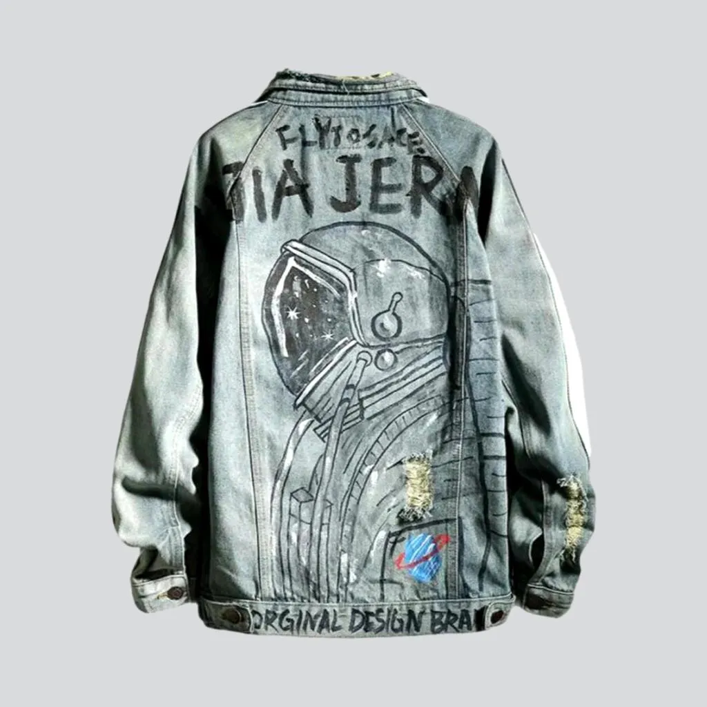 Y2k regular men denim jacket