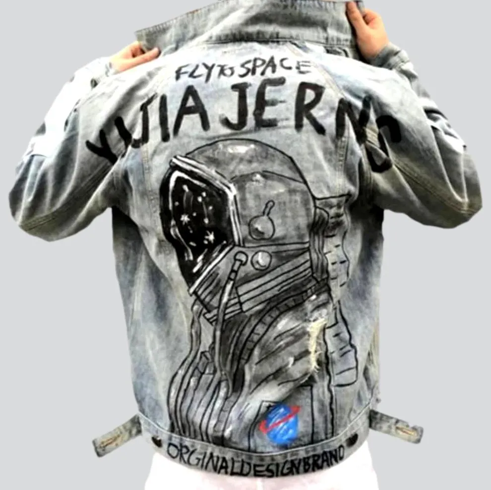 Y2k regular men denim jacket