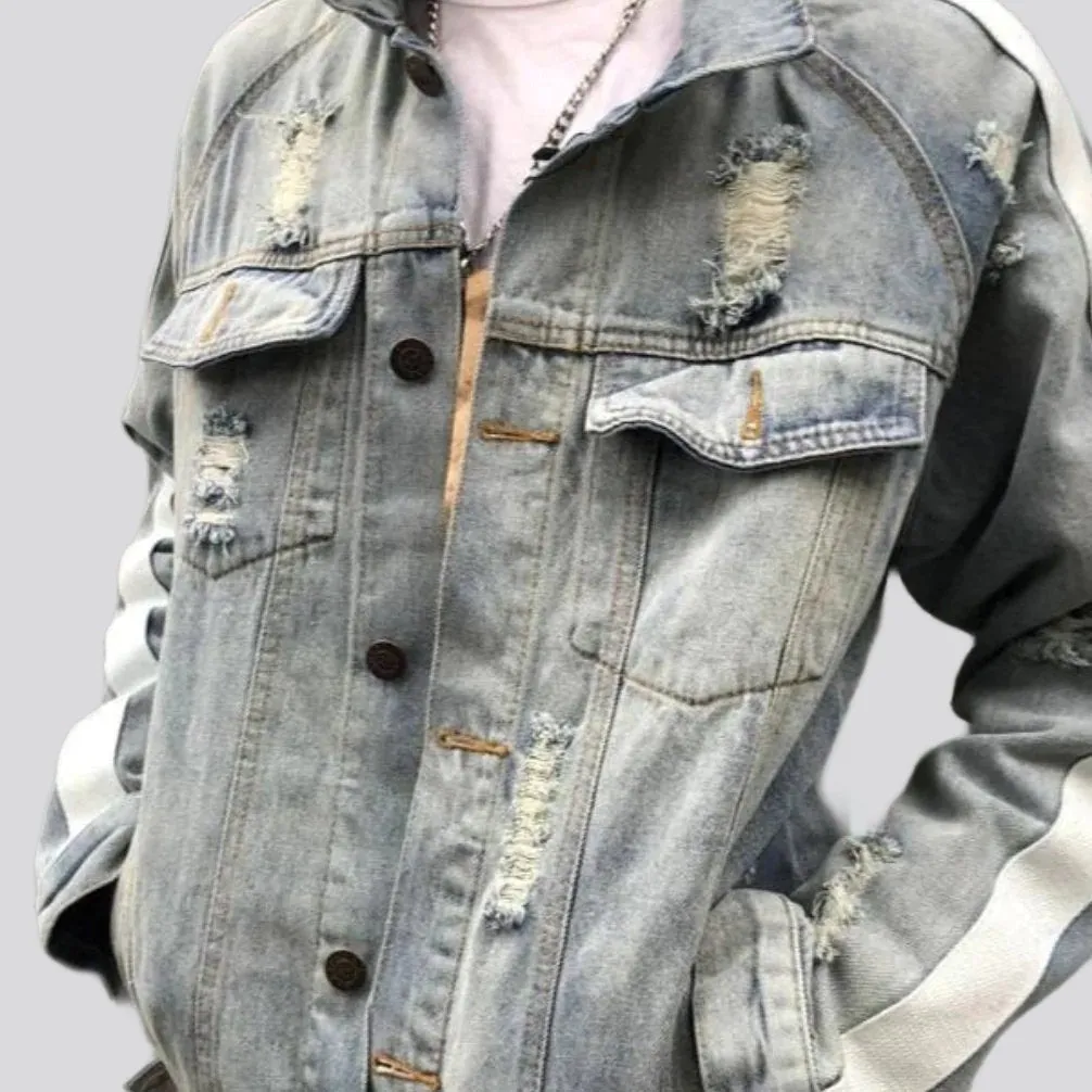 Y2k regular men denim jacket
