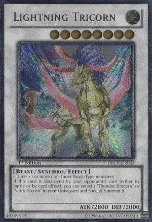 Yu-Gi-Oh! - Lightning Tricorn (DREV-EN042) - Duelist Revolution - 1st Edition - Ultimate Rare