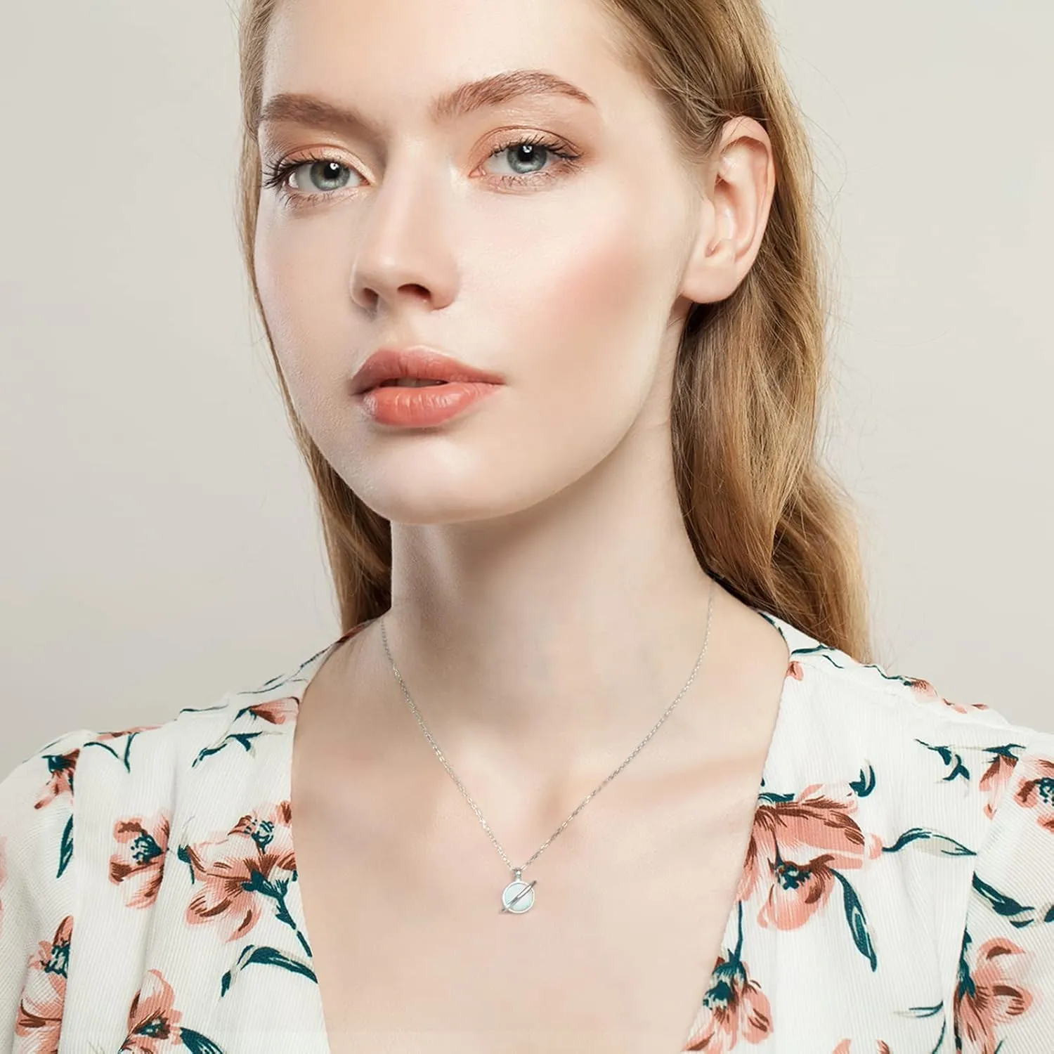 YUNKAI Sterling Silver Opal Necklace for Women, Dainty Opal Pendant Necklace October Birthstone Gift Fine Gemstone Jewelry for Her Mothers Day Birthday Christmas,Classic/Infinity/Saturn Themes
